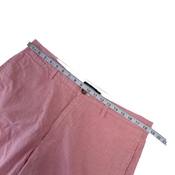 CHAPS Men's SZ 36 Waist Light Red Flat Front Bermuda Shorts  9.5” Inseam - Picture 4 of 12